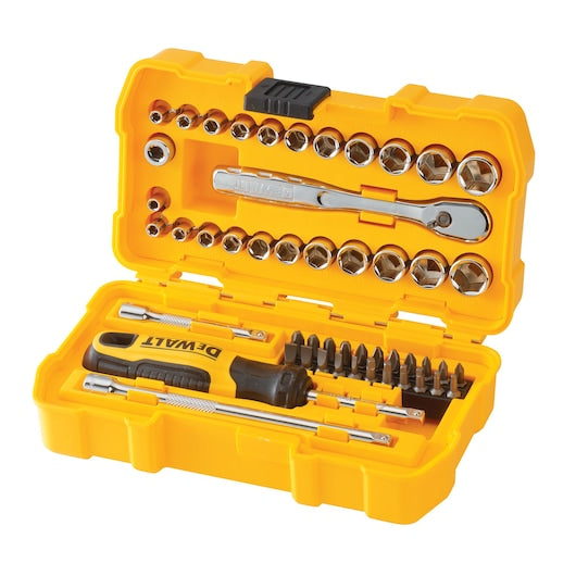 Dewalt (DWMT81610-0) Jogo de Soquetes Nano Métricos/Imperiais de 1/4" (50 peças)
