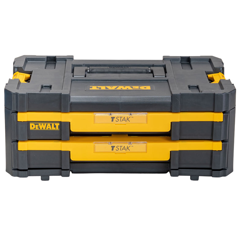 Caixa de ferramentas Dewalt (DWST1-70706) T STAK com gavetas duplas rasas
