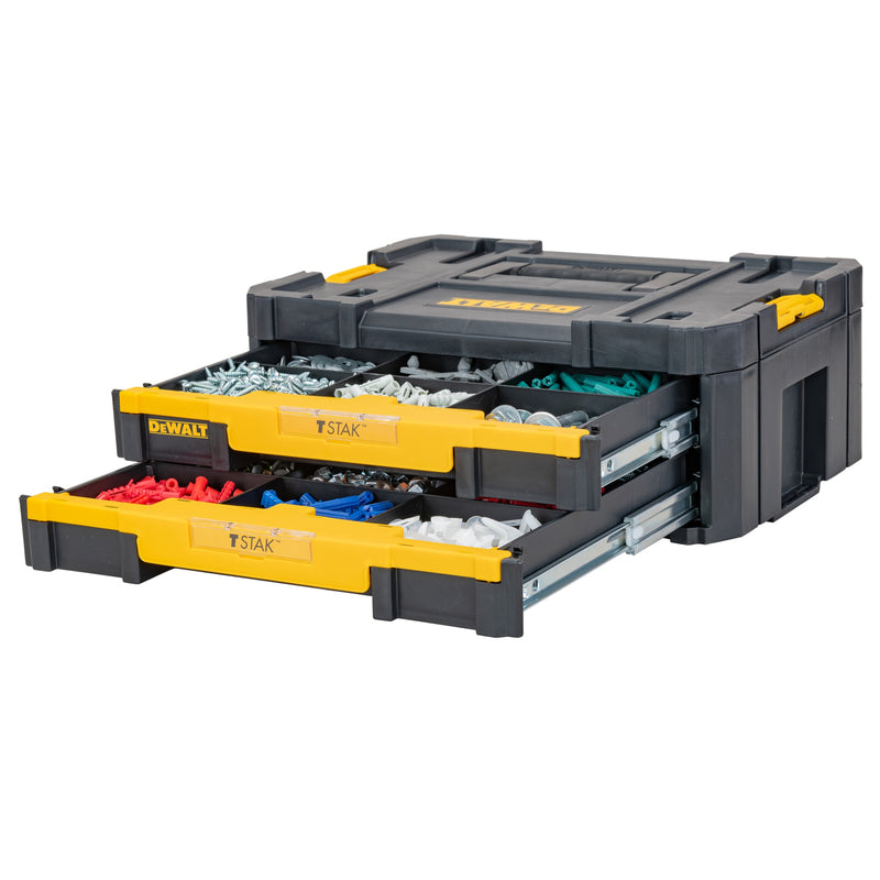 Caixa de ferramentas Dewalt (DWST1-70706) T STAK com gavetas duplas rasas