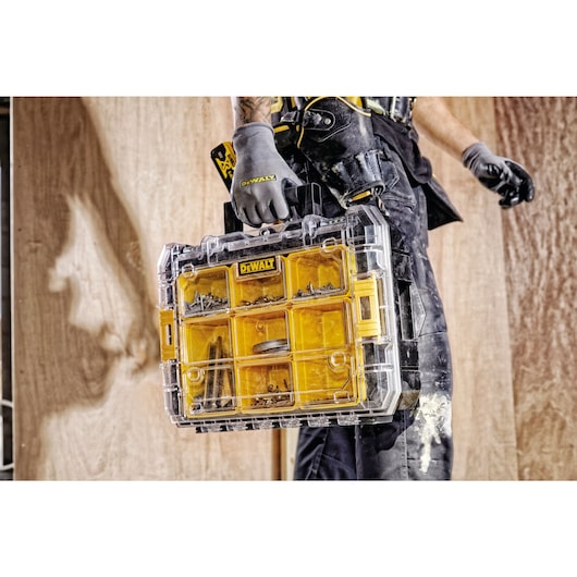 Organizador de tampa transparente Dewalt (DWST1-71194) TSTAK