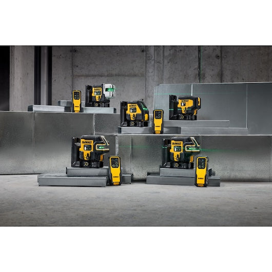 Kit de base a laser USB verde de 5 pontos e linhas cruzadas Dewalt (DCLE14251GB-XJ)
