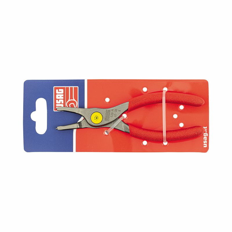 Alicate USAG (D 128 N) com ponta reta para anéis de retenção externos