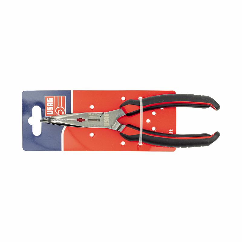 USAG (D 133 AXP) Half-Round Extra-Long Nose Pliers With Jaws At 45°