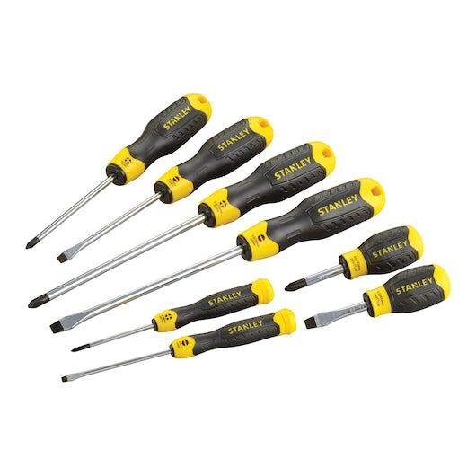 Jogo de chaves de fenda Phillips Stanley (0-65-011) CUSHION GRIP™ com 8 peças.
