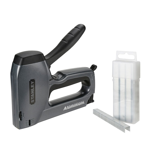 Grampeador e pregador de pregos Stanley (0-TR250) para serviço pesado em alumínio