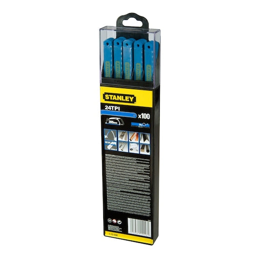 Stanley (1-15-558) 300mm 24 TPI Bi-Metal Hacksaw Blade (100 Pk)