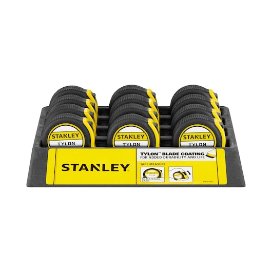 Stanley (1-30-686) Tylon™ 3M/10' (13mm de largura) Fita métrica (pacote com 12)