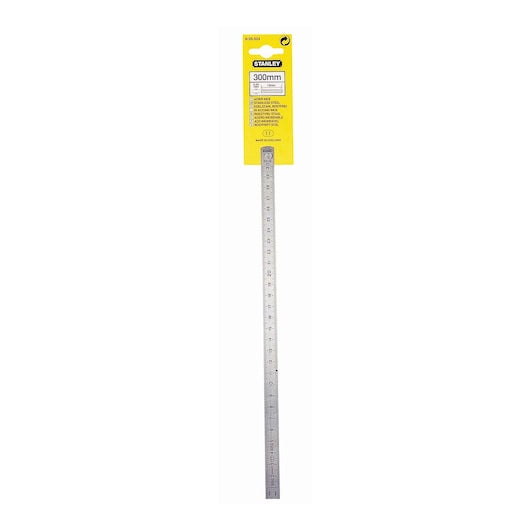 Stanley (1-35-524) Aço Inoxidável - Métrico, 2 Lados, 2 Bordas, Flexível 300mm x 13mm