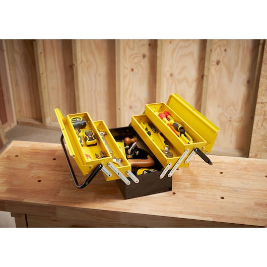 Stanley (1-94-738) Caixa de Ferramentas Metálica Cantilever de 18 polegadas