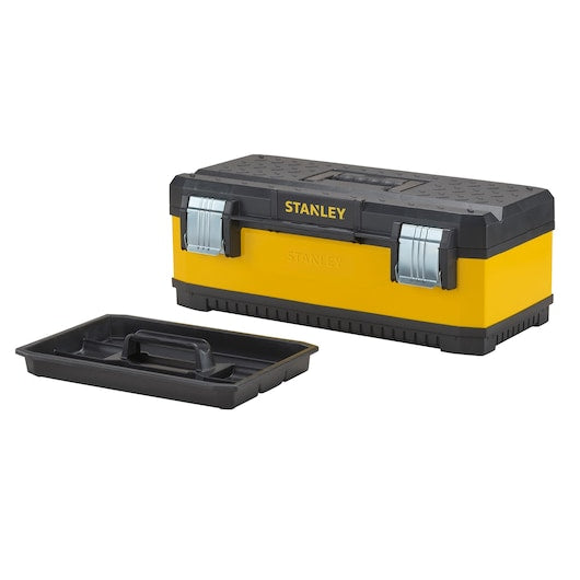 Stanley (1-95-613) Caja de herramientas de plástico y metal galvanizado de 23 pulgadas
