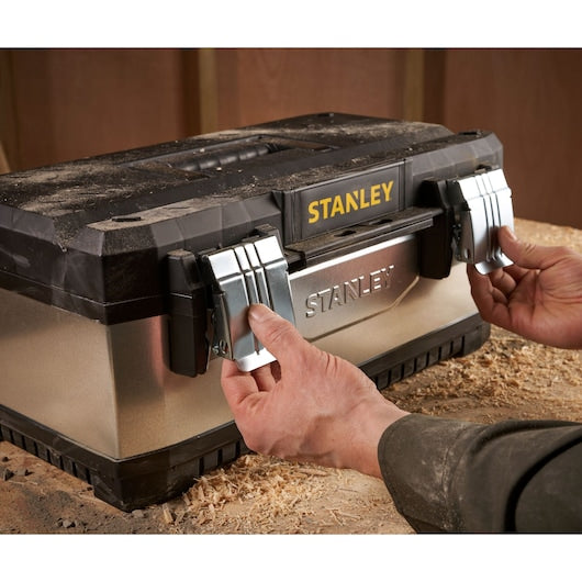 Stanley (1-95-618) Caixa de Ferramentas de Metal Galvanizado e Plástico de 20 polegadas
