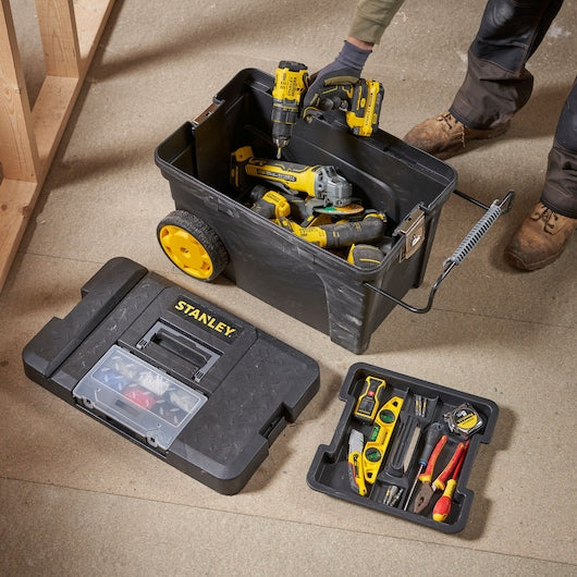 Stanley (1-97-503) Caixa de ferramentas móvel Pro de 53 litros com organizador removível