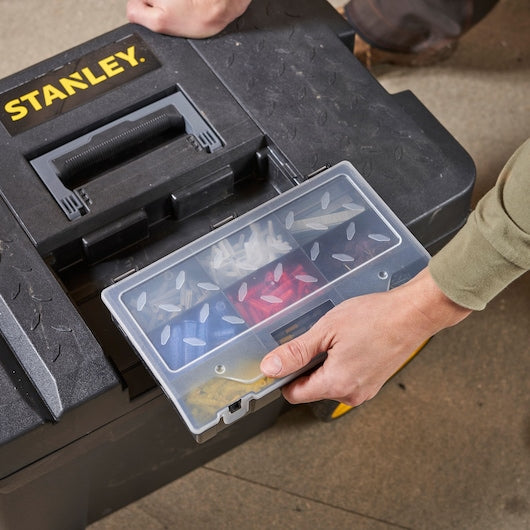 Stanley (1-97-503) Caixa de ferramentas móvel Pro de 53 litros com organizador removível