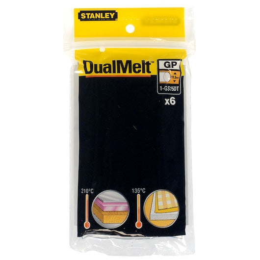 Bastões de cola Stanley (1-GS15DT) DualMelt™, 12 mm (pacote com 6)