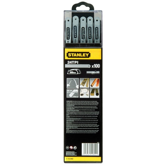 Stanley (1-15-842) 300mm 24 TPI Hacksaw Blades (100 Pk)