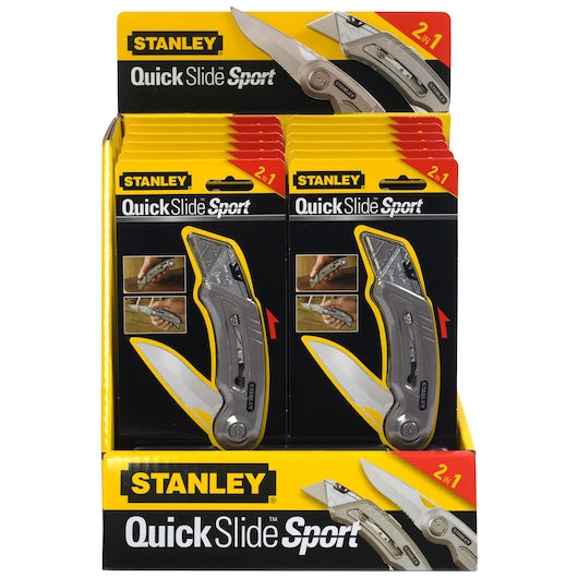 Canivete utilitário esportivo Stanley Quickslide (9-10-813)