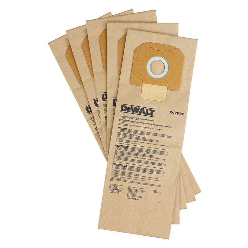 Dewalt (DWV9401-XJ) Paper Dust Bag (5 Pk)