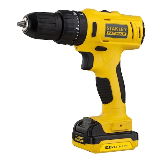 Kit de Furadeira/Parafusadeira de Impacto Compacta Stanley (FMC021S2-QW) 10,8V - 1,5Ah