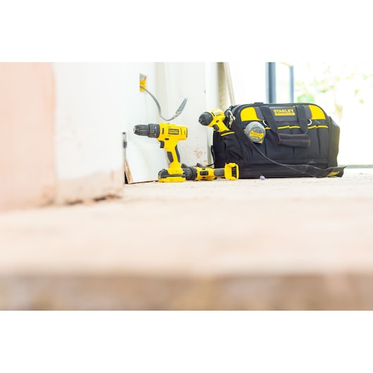 Parafusadeira de impacto compacta Stanley (FMC041S2-QW) 10,8 V - Kit de 1,5 Ah