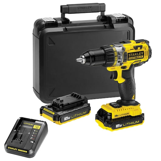 Furadeira/Parafusadeira Compacta Stanley (FMC600D2-QW) FATMAX® 18V 2.0Ah