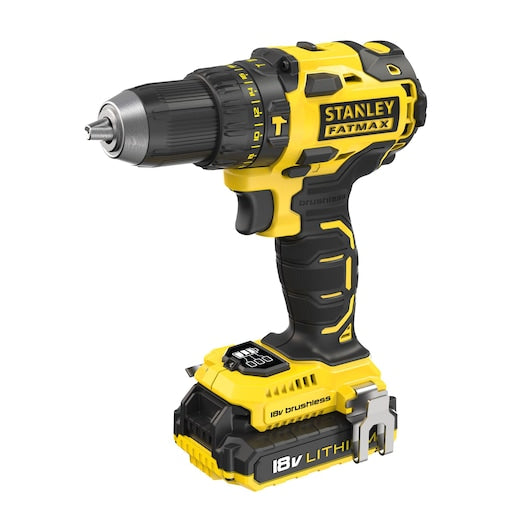 Furadeira/Parafusadeira de Impacto Sem Fio Stanley (FMC627D2-QW) FATMAX® V20 18V Premium com Motor Brushless