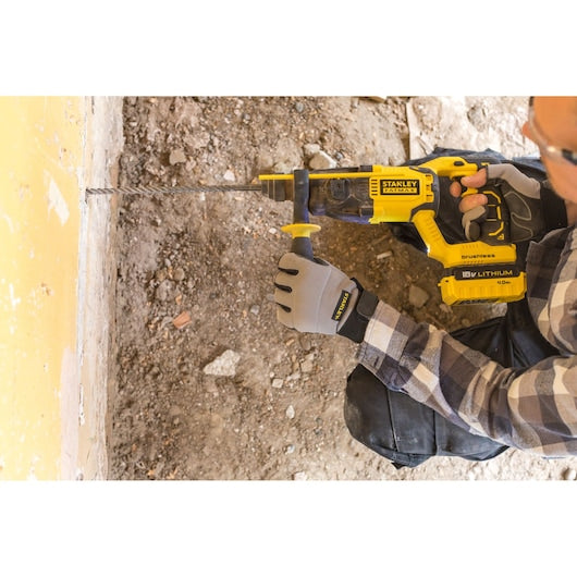 Furadeira de impacto SDS+ sem fio Stanley (FMCD900B-XJ) FATMAX® V20 18V Premium sem escovas (somente ferramenta)