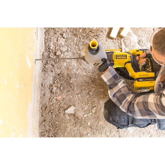 Furadeira de impacto SDS+ sem fio Stanley (FMCD900B-XJ) FATMAX® V20 18V Premium sem escovas (somente ferramenta)