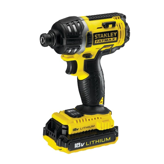Furadeira de impacto Stanley (FMCK461D2T-QW) FATMAX® 18V + Parafusadeira de impacto 18V com encaixe TSTAK