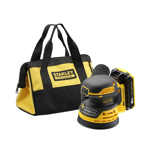 Lixadeira orbital aleatória Stanley (FMCW220D1-QW) FATMAX® 18V 2.0Ah Li-Ion