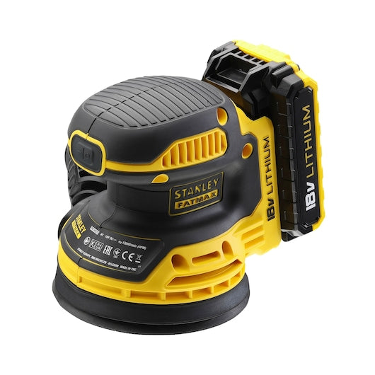 Lixadeira orbital aleatória Stanley (FMCW220D1-QW) FATMAX® 18V 2.0Ah Li-Ion