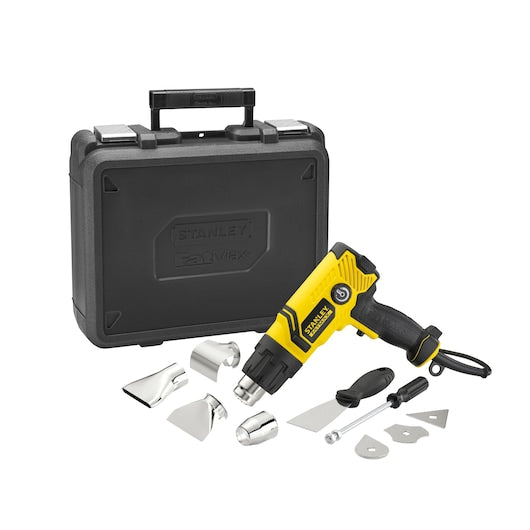 Pistola de ar quente Stanley (FME670K-QS) 2000 W com caixa de ferramentas