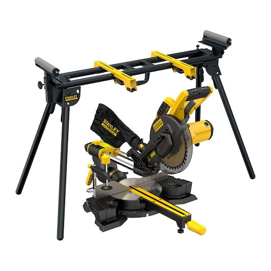 Serra de esquadria deslizante Stanley (FME721SET-QS) 1500W 216mm - Kit de suporte para serra de esquadria