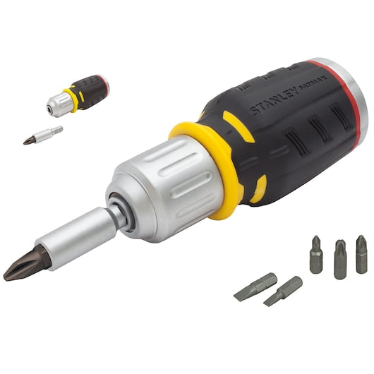 Chave de fenda curta com Roquete Stanley (FMHT0-62688) FATMAX® com 6 pontas
