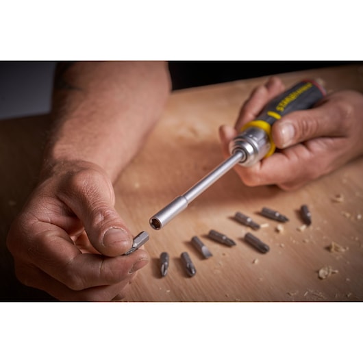 Chave de fenda de Roquete Stanley (FMHT0-62690) FATMAX® com 12 bits