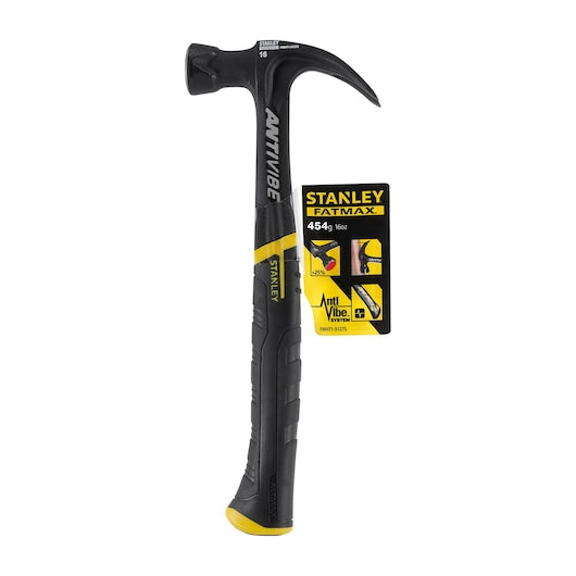 Martelo de aço Stanley (FMHT1-51275) FATMAX® de 453 g (16 oz) com garra curva, de uma peça.