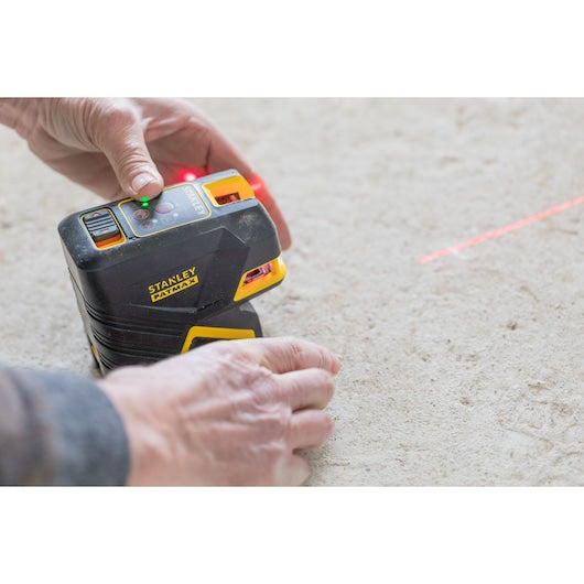 Nível a laser Stanley (FMHT1-77415) FATMAX® com travessa e 5 pontos - Vermelho