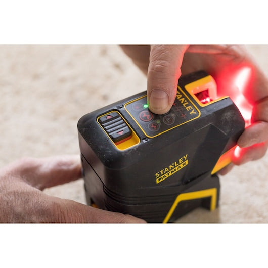 Nível a laser Stanley (FMHT1-77415) FATMAX® com travessa e 5 pontos - Vermelho