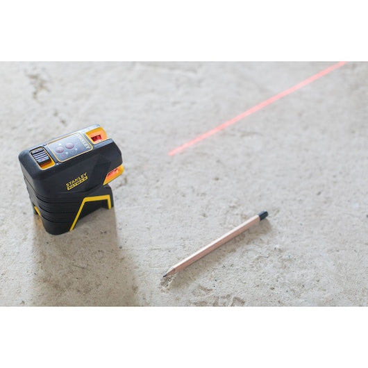 Nível a laser Stanley (FMHT1-77415) FATMAX® com travessa e 5 pontos - Vermelho