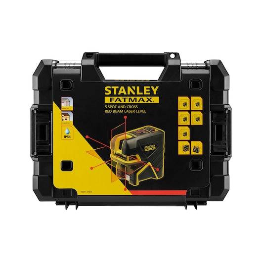 Nível a laser Stanley (FMHT1-77415) FATMAX® com travessa e 5 pontos - Vermelho