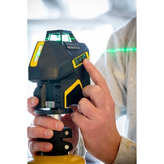 Nível a laser Stanley (FMHT77617-1) FATMAX® com linhas cruzadas e horizontal de 360° - Verde