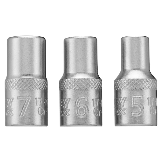 Kit de dados Stanley (FmmT17090-0) FATMAX® de 1/4 pulg. (5-6-7 mm)