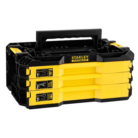 Stanley (FmmT98107-1) FATMAX® Kit de 3 gavetas de 1/4 pol. e 1/2 pol. (126 peças)