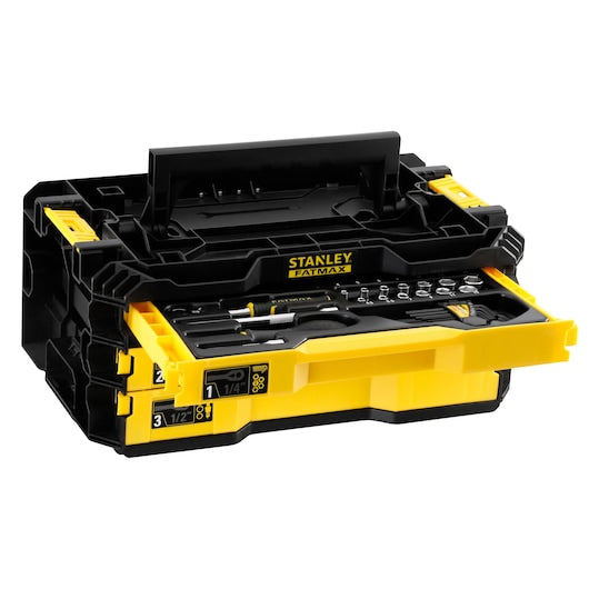 Stanley (FmmT98107-1) FATMAX® Kit de 3 gavetas de 1/4 pol. e 1/2 pol. (126 peças)