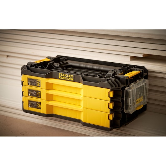 Stanley (FmmT98107-1) FATMAX® Kit de 3 gavetas de 1/4 pol. e 1/2 pol. (126 peças)