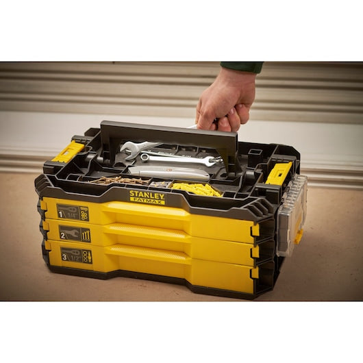 Stanley (FmmT98107-1) FATMAX® Kit de 3 gavetas de 1/4 pol. e 1/2 pol. (126 peças)