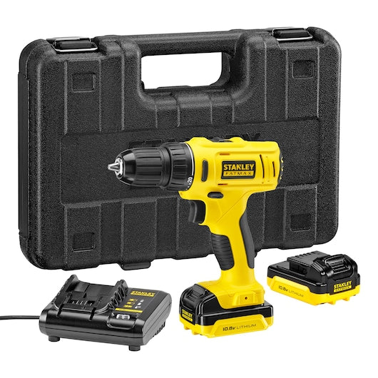 Furadeira/Parafusadeira Compacta Stanley (KFMCD011S2K-QW) FATMAX® 10.8V 1.5Ah Li-Ion (Exclusiva Kingfisher)