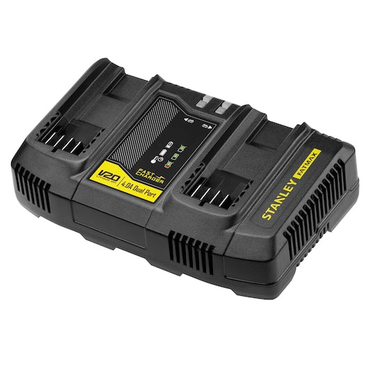 Cargador de doble puerto Stanley (SFMCB24-QW) de 18 V, V20 y 4 A
