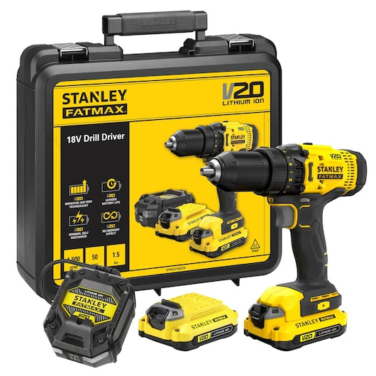 Kit de Furadeira/Parafusadeira Stanley (SFMCD700C2K-QW) 18V V20 - 1,5Ah
