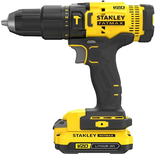 Furadeira/Parafusadeira de Impacto Stanley (SFMCD711C2S-QW) 18V V20 - Kit com Bolsa Macia de 1,5Ah