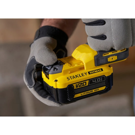 Kit de Furadeira/Parafusadeira de Impacto Stanley (SFMCD715M2K-QW) 18V V20 sem Escovas - 4.0Ah